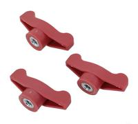 Red Wing Knob 5/16-18 for 720-04122 Mower 3-Pack(3) | 3-pack replacement, 5/16-18 thread, fits 720-04122, bright red color, quick mower repair