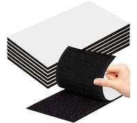 Redamancy 6 Pièces Scratch Autocollant Double Face, Ruban Adhésif Double Face, Bande Agrippantes Adhésives Extra Fort Rectangle Adhésif Double Face Puissant Réutilisable 10 x 20 cm