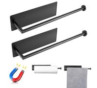 RedCall Lot de 2 Porte-Serviettes en Papier magnétiques pour réfrigérateur, Barbecue, grilles, boîte à Outils, Camping-Car, Barre de Serviette magnétique puissante, organiseurs de Cuisine et de Salle