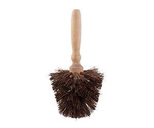 Redecker Blumentopfbürste bassine pour Brosse de 8 Pots pour plantations en Bois de hêtre ø 12 cm, Hauteur 25 cm