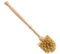 REDECKER Brosse WC rigide en fibre Union avec manche en bois de hêtre non traité - 36,5 cm - Fabriquée en Allemagne