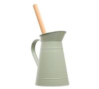 Redecker Verseuse en métal gris/vert, avec brosse WC