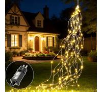 Redefun Guirlande Lumineuse Sapin Noël 1M 100 LED Lumières de Noël Alimenté | 8 Modes Lumineux Cascade de Vigne Étanche Guirlande de Noel Lumineuse pour Interieur Exterieur Décoration