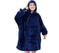 REDESS Sweat à capuche Blanket, couverture portable Oversized Sherpa avec manches et poche géante, sweat à capuche confortable pour adultes et enfants