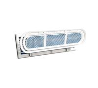 Redirigeur de Bouche de Climatisation Centrale, Cache-Bouche Plafonnier Multi-Tailles, Déflecteur D’aération avec Matière Filtrante, pour Climatisation Centrale(142x16cm)