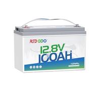 Redodo 12V 100Ah Batterie Lithium 1280Wh Batterie LiFePO4 Plus 101% d'Energie Utilisable pour Caravanes/Bateaux/Camping-Cars/Maison Solaire/Hors-Réseau