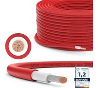 RedStar24 Câble Premium 4mm² Rouge - Photovoltaïque Solaire, Résistant aux UV, Flexible