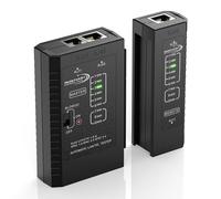 RedStar24 Testeur réseau - Testeur de câble LAN avec RJ11, RJ12, RJ45 | LED de test pour tester et vérifier avec précision le LAN patch et les câbles réseau - Idéal pour les tests de câbles
