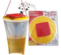 REDTOP Piège à mouches XL Standard, 8 litres piège à mouches biologique, attractif inclus