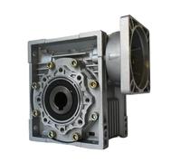 Réducteur à vis sans fin Nmrv063 rv75 nmrv110 2,4 cm Bride d'entrée Moteur de décélération couple élevé Transmission en métal Boîte vitesses réduction(80b5 19mm,Ratio 15)