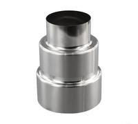 Réducteur de conduit de cheminée en acier inoxydable multi-tailles pour système de chauffage de poêle à bois, maçonnerie, installation de ventilation de cheminée, 60 mm, 70 mm, 80 mm, 90 mm, 100 mm