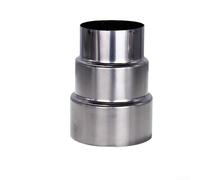 Réducteur de conduit de cheminée en acier inoxydable - Permet de connecter l'appareil à la cheminée ou à la pile - Optimisation pour cheminées, camping, poêle à bois (Ø 90 mm/Ø70 mm)
