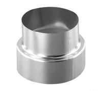 Réducteur de conduit de cheminée en acier inoxydable pour poêles à bois, systèmes de ventilation de chauffage, diamètre 50 mm à 120 mm, non intégré (Ø 120 mm/Ø 100 mm)