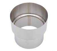 Réducteur de conduit de cheminée en acier inoxydable pour poêles à bois, systèmes de ventilation de chauffage, diamètre 50 mm à 120 mm, non intégré (Ø90 mm/Ø80 mm)