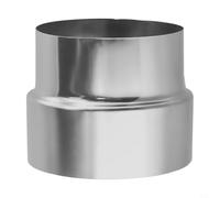 Réducteur de conduit en acier inoxydable pour la transition entre différents diamètres de tuyaux de poêle dans la ventilation (Ø110 mm/Ø100 mm)