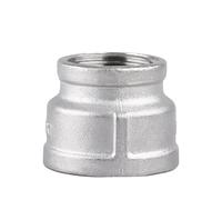 Réducteur de filetage femelle à femelle en acier inoxydable 304, 1 pièce, 1/4 "1/2" 3/4 "1" 1-1/4 "1-1/2" 2 "BSP(DN40 DN15)