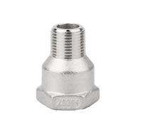 Réducteur de filetage femelle à mâle en acier inoxydable 304 - Connecteur de raccord de tuyau durable, 1 pièce(DN20-DN15)