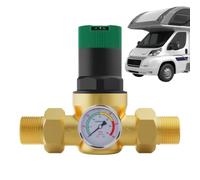 Réducteur de pression d'eau Réducteur haute pression réglable avec | Régulateur de pression pour tuyau d'eau pour camping-car, caravane, voyage, camping, extérieur, jardin, maison