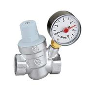 Réducteur de pression incliné avec manomètre et cartouche amovible Caleffi 5332 - diamètre:3/4
