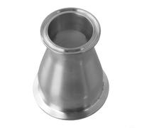 Réducteur de raccord de tuyau sanitaire en acier robuste 7,6 x 5,1 cm | Acier inoxydable 304, résistant, haute pression, convient aux pinces tri, de qualité alimentaire