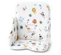 Réducteur de siège pour haute chaise, coussin de siège pour bébé, parois latérales renforcées, motif safari