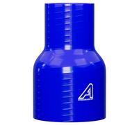 Réducteur droit en silicone bleu de 90 mm > 51 mm