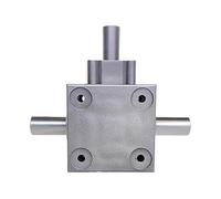 réducteur en aluminium, Réducteur direction angle droit boîte 90° module 2.5 16 dents couple 20Nm arbre 2/3(3 Shaft)