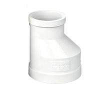 Réducteur Excentrique PVC For Égout, Adaptateur Drainage | Tailles 110-160mm for applications de connexion de tuyaux d'égout.(110x75mm)