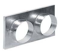 Réducteur pour grille de cheminée double 17x30 cm/125 mm