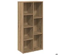 Réduction - Bibliothèque en bois，Meuble Étagère - chêne artisanal 50x25x104 cm @14998
