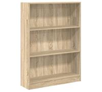 Réduction - Bibliothèque en bois，Meuble Étagère - chêne sonoma 80x24x109 cm - Bois d'ingénierie @78808