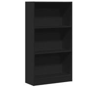 Réduction - Bibliothèque en bois，Meuble Étagère - noir 60x24x109 cm - Bois d'ingénierie @92501