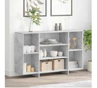 Réduction FR - Buffet Bas enfilade - Commode salon gris béton 120x30x75 cm - Aspect Bois d'ingénierie -891600