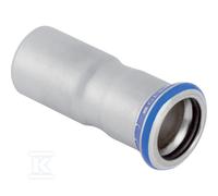 Geberit Réduction acier inoxydable avec embout coulissant d42-18 Mapress 32315