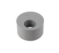 Réduction incorporée PVC mâle 75 mm, femelle 32 mm.