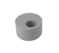 Réduction incorporée PVC mâle 80 mm, femelle 32 mm.