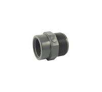 Réduction Mâle-Femelle PVC-U à visser PN16 : Adaptateur MF compact - Ø A: 2'' | Ø B: 1''-Ø A: 2'' | Ø B: 1''