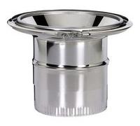 Réduction pour fumisterie émaillée - Raccord pour jonction conduit isolé inox/galva intérieur Ø 230 avec conduit émaillé Ø 180