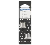 Reduction sur Plaque Femelle G 1/4 - Male R 3/8 lot de 2 Prevost