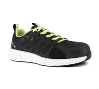Reebok - Baskets de sécurité Basses Noire et Vert Citron en Maille Nylon Embout Composite S1P SRC ESD 44 - Noir/Vert