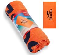 Reebok | Serviette De Plage Positano en Coton Velours 70 X 140 Cm | Confort Doux Séchage Rapide pour Piscine Bain Et Sport Léger Voyage Accessoire Orange Arena