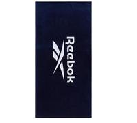 Reebok | Serviette De Plage Positano en Coton Velours 70 X 140 Cm | Confort Doux Séchage Rapide pour Piscine Bain Et Sport Léger Voyage Accessoire Bleu Marine Vector Navy