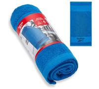 Reebok Serviette Fitness Capri en Coton, Gym Towel légère, absorbante et à séchage Rapide, Idéale pour Salle de Sport, Fitness, Plage, Bain, Piscine et entraînement Quotidien, 40 x 80 cm - Bleu
