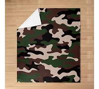 REECES Couverture Polaire 70 x 100 cm 3D Camouflage, Plaid Polaire Militaire 3D Imprimée Flanelle 1 Personne,Couverture Doux et Chaude pour Canape Lit