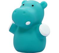 Reer Lumilu 52353 Mini Zoo Hippo Veilleuse Mignon Hippopotame Cadeau de Baptême Anniversaire pour Garçon Fille Bleu