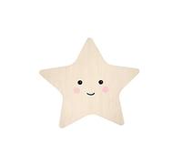 reer lumilu Silhouette Light Star 52177 Applique murale en forme d'étoile - Cadeau de baptême - Cadeau d'anniversaire pour garçons et filles - Marron