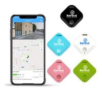 ReFind R4 Traceur Intelligent pour Android et iPhone (Rose) | Mini Balise GPS Bluetooth 5.0. Alternative Samsung AirTag pour Clés, Animaux, Portefeuilles et Bagages