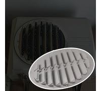 réflecteur climatisation extérieure Couvercle Rond Pour Unité De Climatisation Extérieure, Pare-brise Pour Unité De Climatisation Murale Extérieure, Grille De Protection Pour(Dia 53 cm)