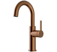 Reflet mitigeur lavabo haut cuivre brossé Essebagno
