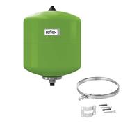 Reflex Vase d'expansion à membrane 25 litres | Refix DD 25 7308400 | Vase d'expansion pour installation d'eau | avec support mural réglable | Réservoir d'expansion